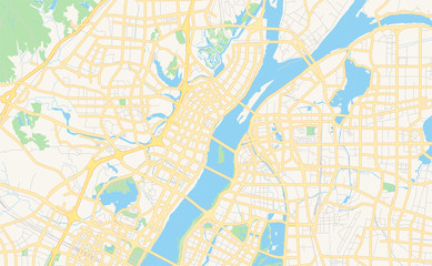 Printable street map of Nanchang, China