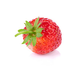 Strawberry. Fresh ripe berry isolated on white background.