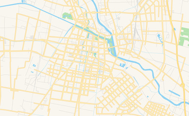 Printable street map of Fuyang, China