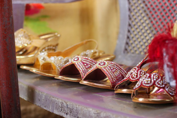  Tradition footwear for girls,on table 
