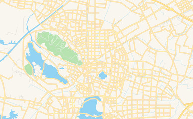 Printable street map of Changshu, China
