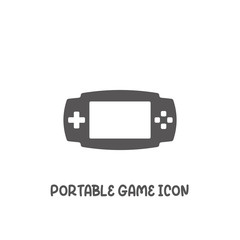 Portable game icon simple flat style vector illustration.