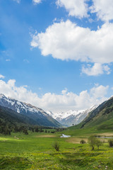 Fototapeta premium Caucasus Mountains landscape. Karachay-Cherkessia republic