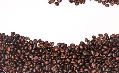 coffee beans on white background