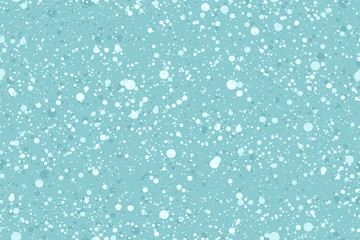 The Seamless blue abstract background with snow.  