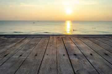 Naklejka na ściany i meble sunrise At Hua Hin Beach