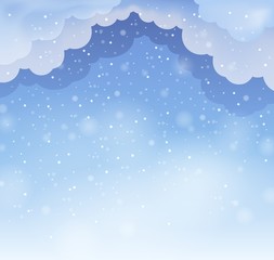 Winter sky theme background 3