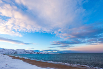 Barents Sea Shore. Kola Peninsula landscape