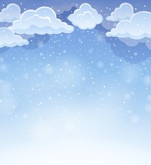 Winter sky theme background 4