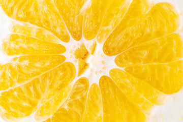Bright juicy citrus pulp close-up. High-quality image is suitable for topics: healthy lifestyle,...