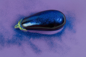 eggplant purple paillettes