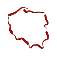 Mapa Polski - kontury © robert6666