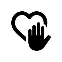 Obraz premium Charity Hand Icon