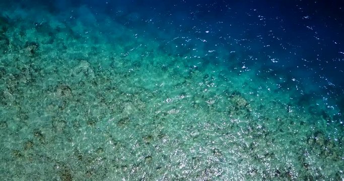 Clear ocean floor in Indonesia