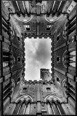 Sky Seen From Inside A Building in Siena Piazza Del Campo