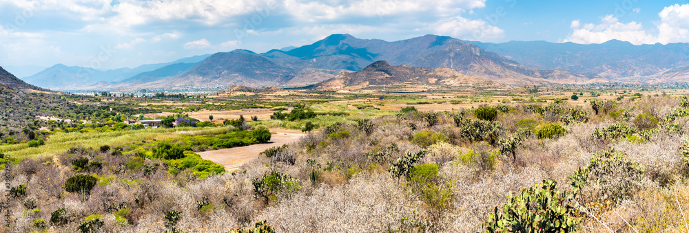 Canvas Prints panorama of the central valleys of oaxaca in mexico