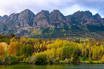 autumn in mountains - alberta