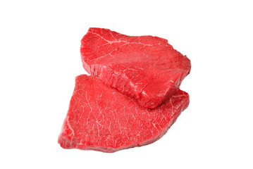Fototapeta premium Beef steak isolated on white background.