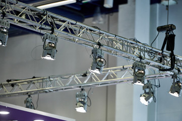 Bright lights in a business event