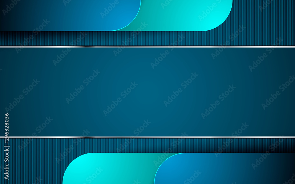Poster blue overlap background vector. realistic overlap background. vector illustration.