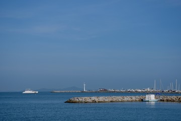 cruise ship in the sea