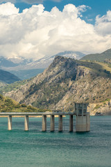 Water reservoir in Sierra Nevada, Spain