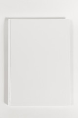 White book on white background