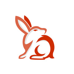 stand rabbit logo design inspiration