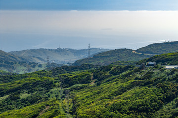 Andalucia landscapes above the Tarifa, Gibraltar