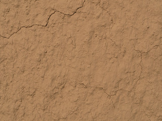 texture of a clay wall form a mud house