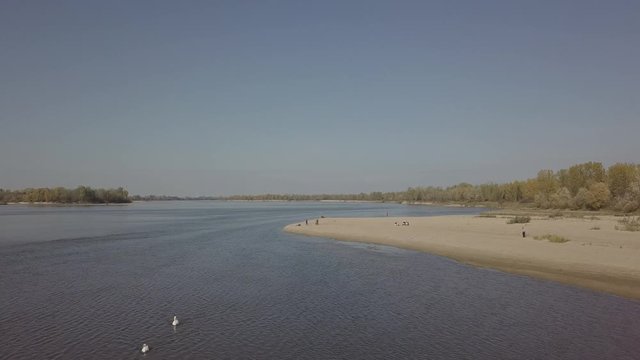 Wisła i ujście rzeki Świder