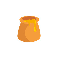 bottle delicious honey isolated icon vector illustration design