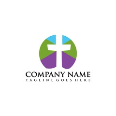 Naklejka na ściany i meble Church vector logo symbol graphic abstract template