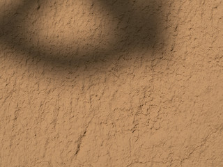 texture of a clay wall form a mud house