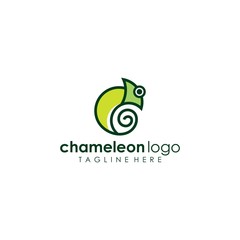 chameleon vector illustration graphic line art style modern