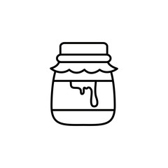 bottle delicious honey isolated icon vector illustration design