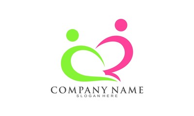 Couple vector logo