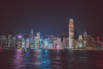 Fototapeta premium Hong Kong Victoria Harbor landscape