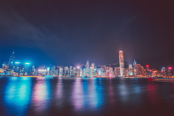 Fototapeta premium Hong Kong Victoria Harbor landscape