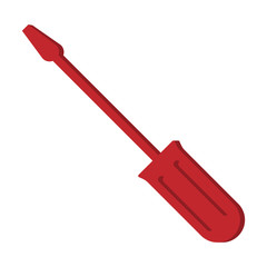 Vector illustration of tools screwdriver. Logo tools. Icon screwdriver.