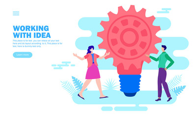 team working with idea
