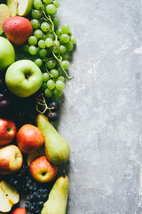 Autumnal fruit background