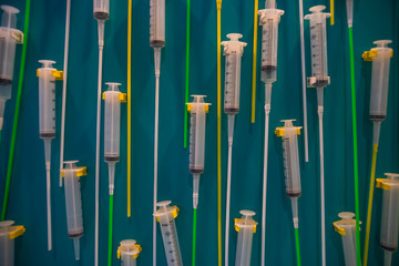 Environment , Plastic product , Hypodermic syringe display.
