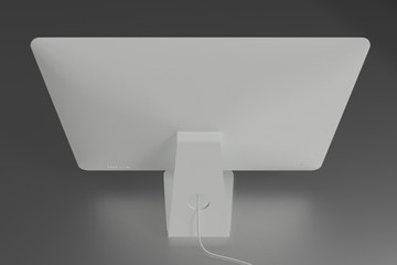 Modern Desktop Computer. 3D Model High Resolution Render of a modern pc.