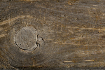 Dark old wooden boards, naturally aged wood. The view is from above. - 296349232