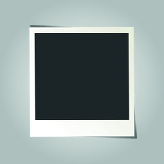 blank photo frame isolated on white background