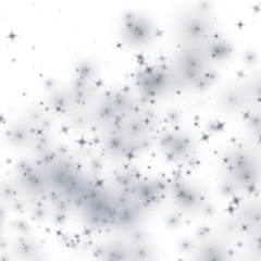 silver grey cloudscape vector background pattern with stars