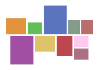 Vector Mood Board & Branding Presentation. Creative Theme Mood Board, Logo Template, Collage Frames with Universal Colour Palette. Picture Display & Montage.