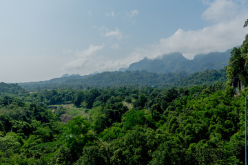 View of mountain for Kanchanaburi Thailand