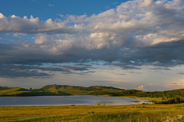 Fototapeta na wymiar Russia. The South Of Western Siberia. The Republic of Khakassia in the area of lake Shira.